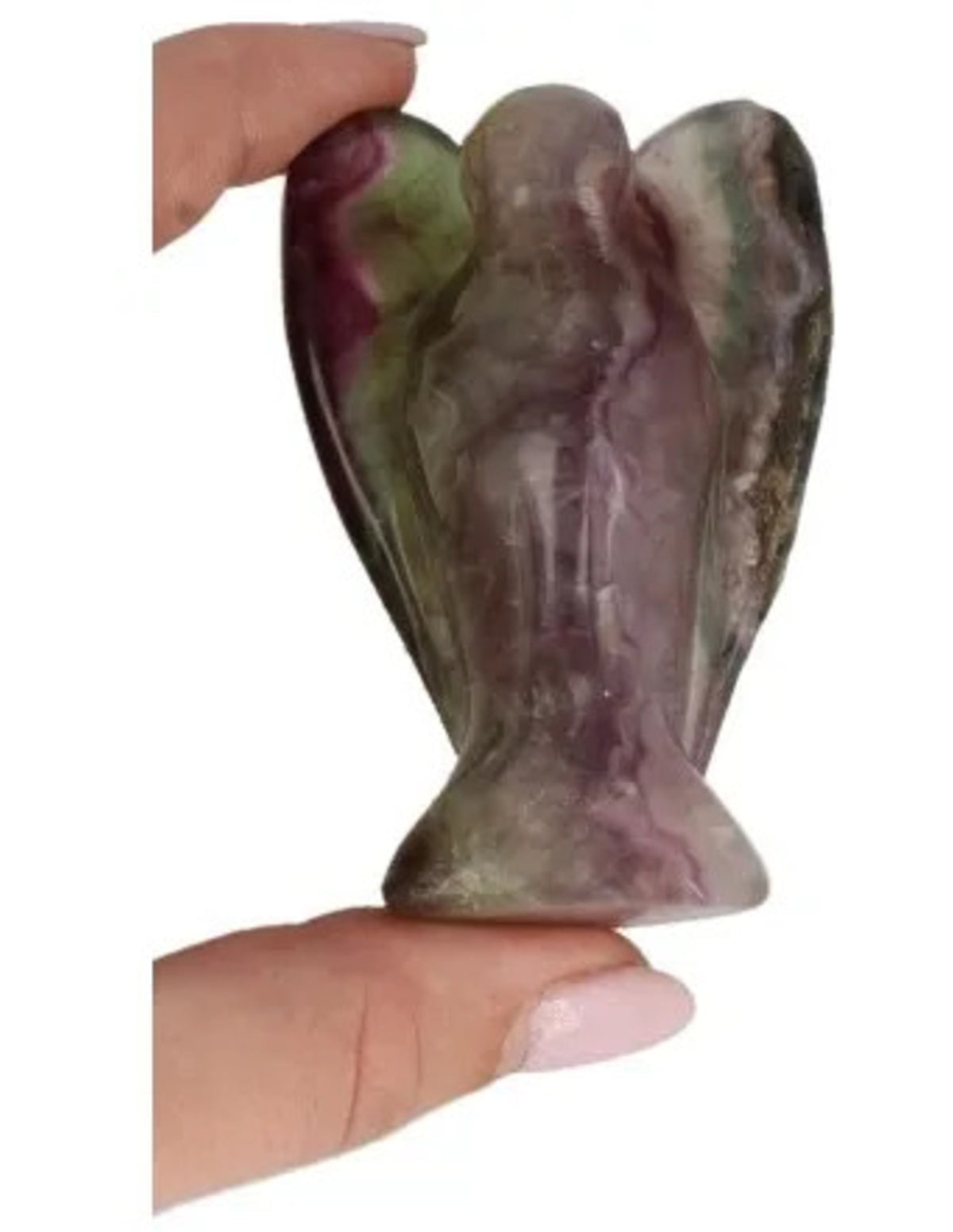 Fluorit ängel, stående, 70 mm
