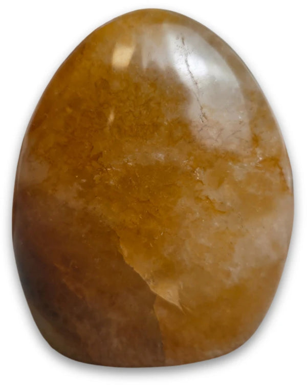 Golden healer kvarts skulptur, 400 till 500 g