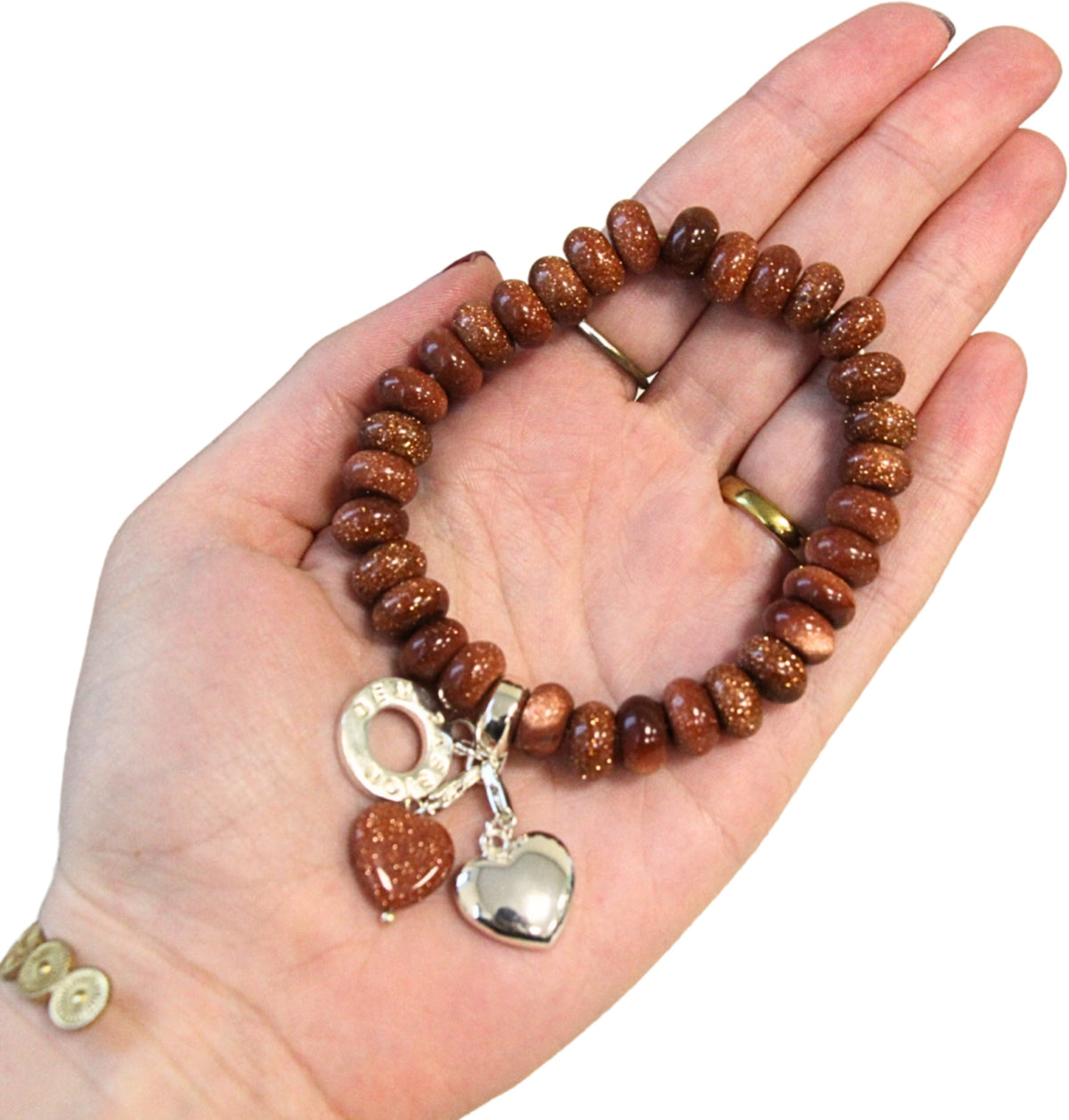 Guldsten armband, Ruby Mania nr 30 (glas)