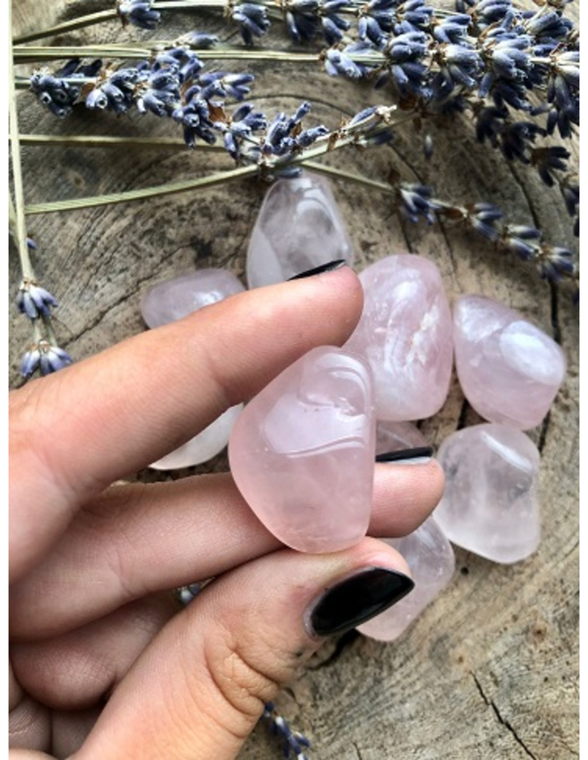 Gyrasol trumlade stenar, rosa, Madagaskar, 100 g