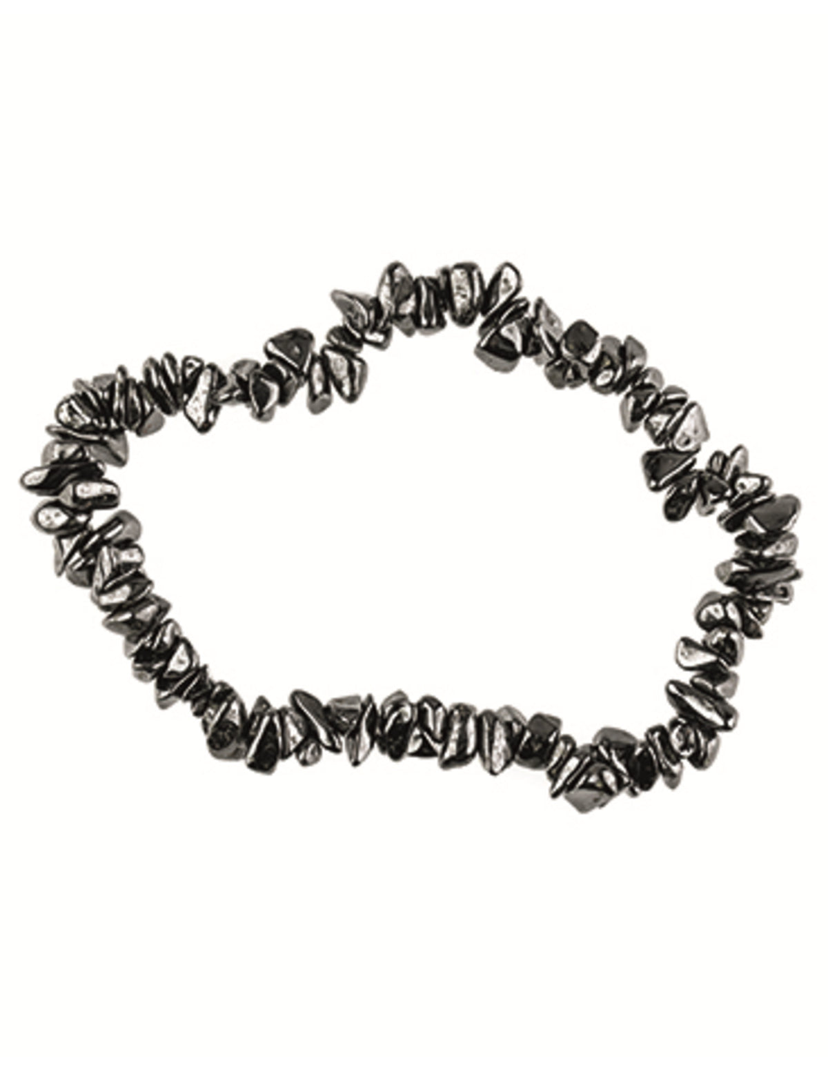 Hematit armband med splitstenar, 5 till 10 mm