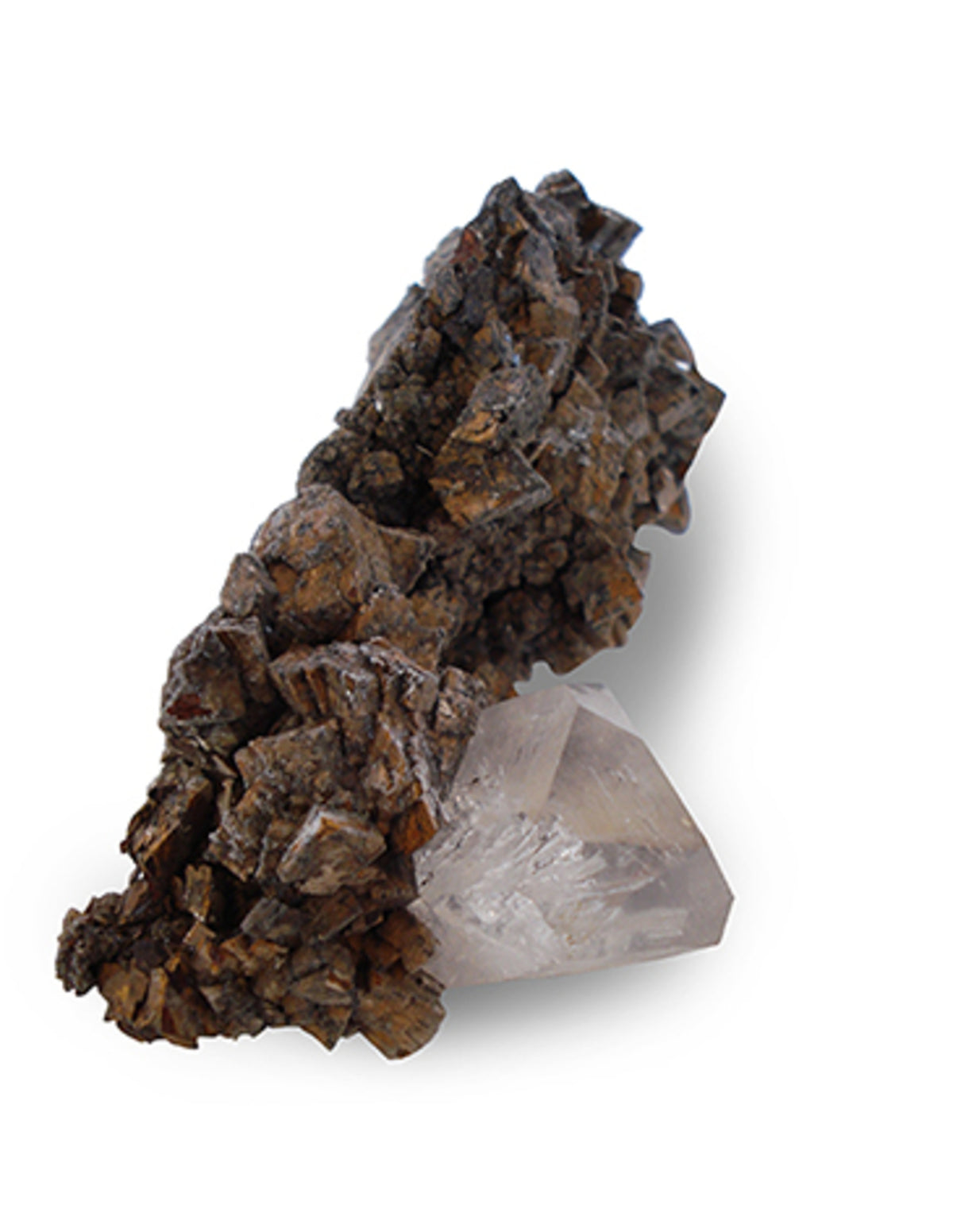 Bergkristall med albit, Herkimer-typ, ca 4 cm, nr 37