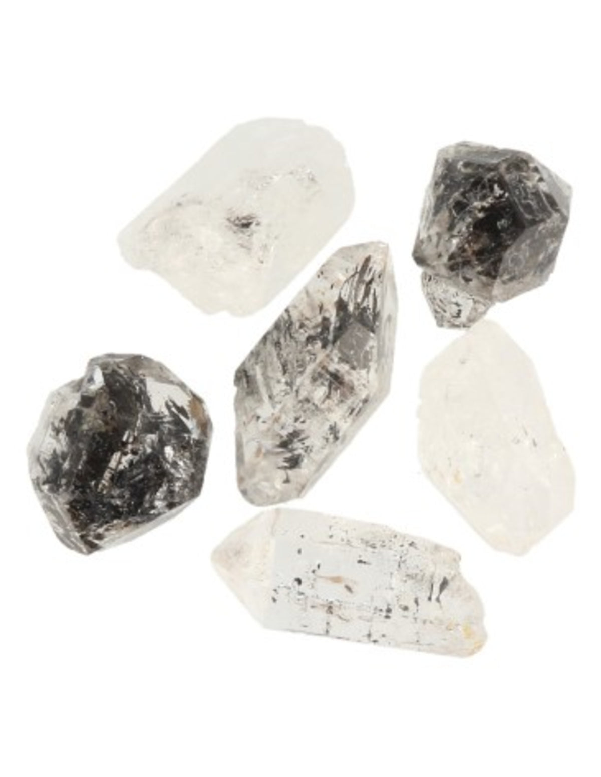 Herkimer diamant, rå kristall, per styck, New York, 13 till 23 mm