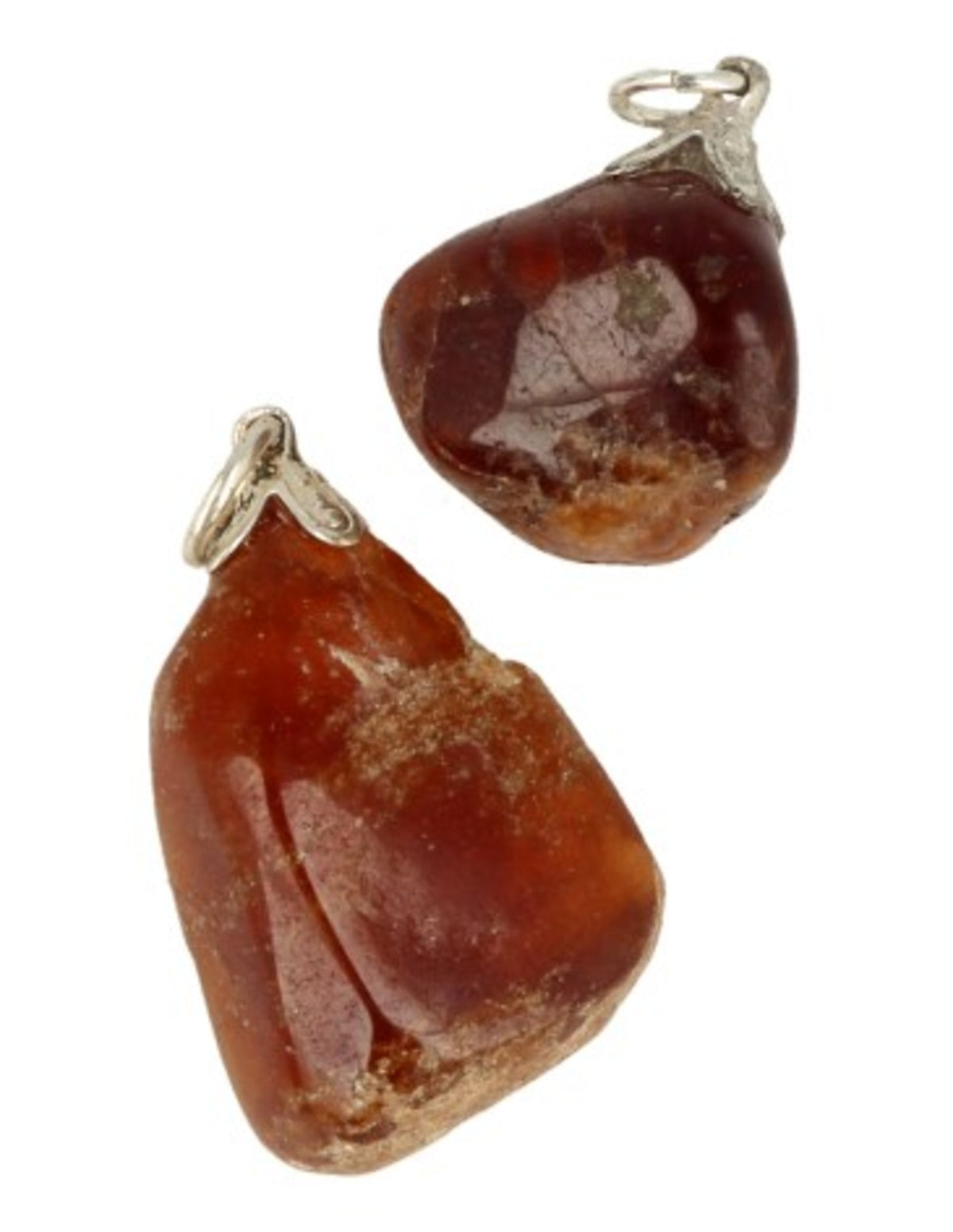 Hessonit hänge, orangebrun till kanelfärgad, 3 cm