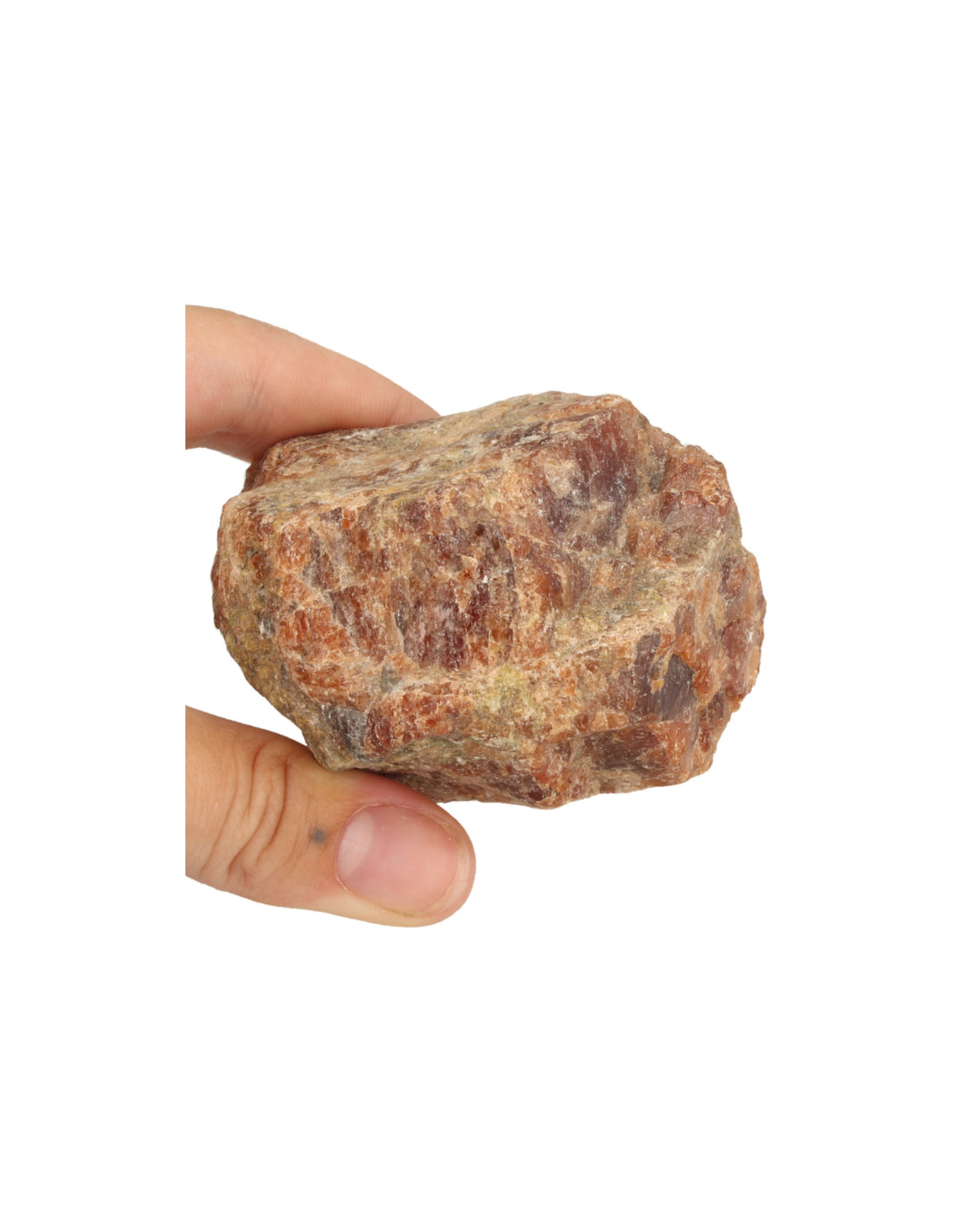 Hessonit rå kristall, orange, 7 x 5,5 x 4,5 cm, 305 g, nr 1