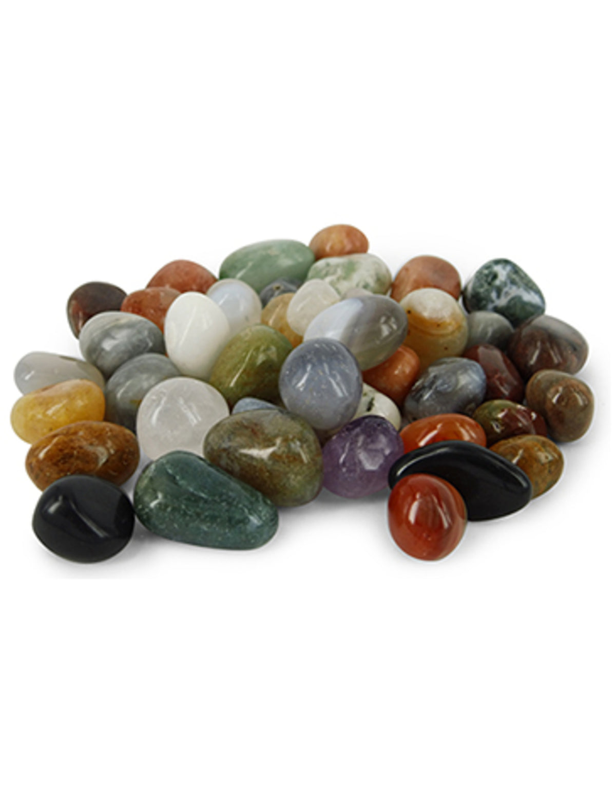 Blandade trumlade stenar, Indien mix, 500 g, 2 till 4 cm