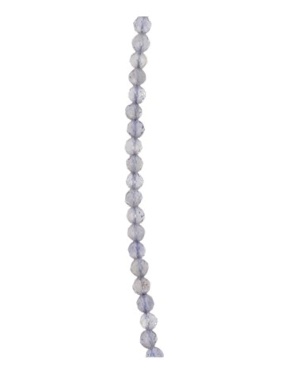 Iolit armband, hjärta, grå fasettslipade stenar, 1,1 g