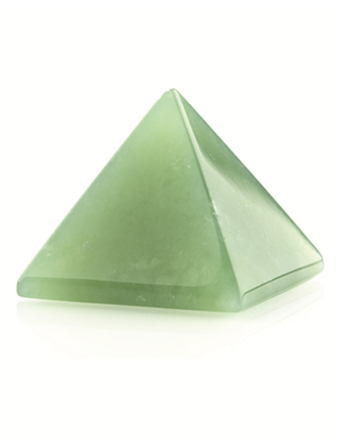 Serpentin pyramid, grön, 25 mm