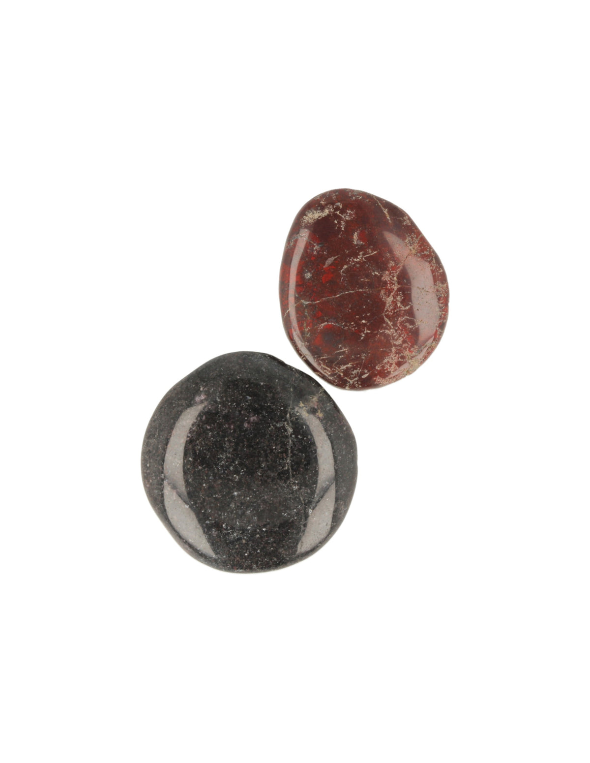 Brecciajaspis ficksten, röd, 3 till 5 cm