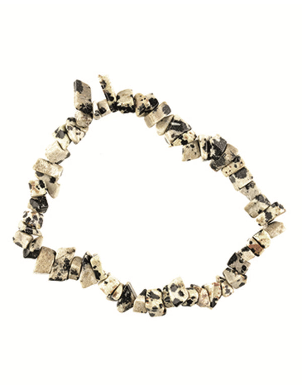 Dalmatinerjaspis armband med splitstenar, 5 till 10 mm