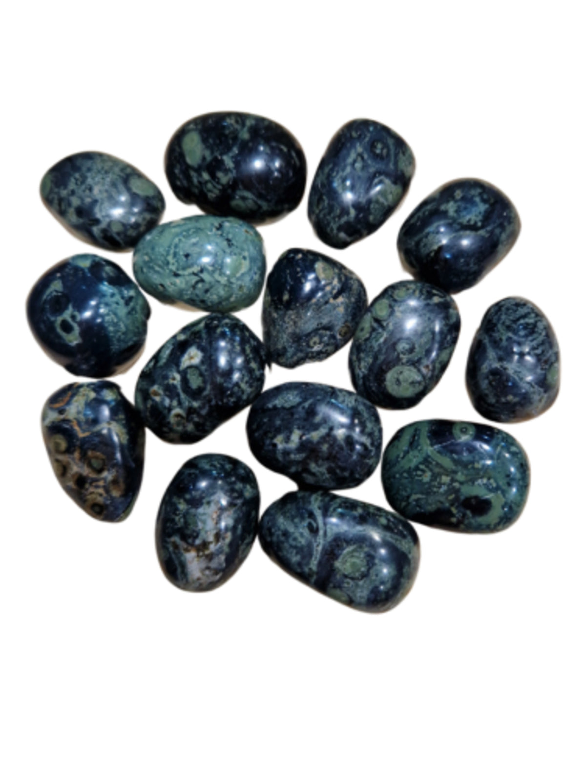 Kambaba jaspis trumlade stenar, 250 g