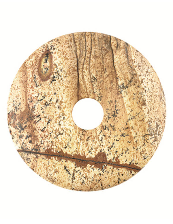 Landskapsjaspis donut, 30 mm