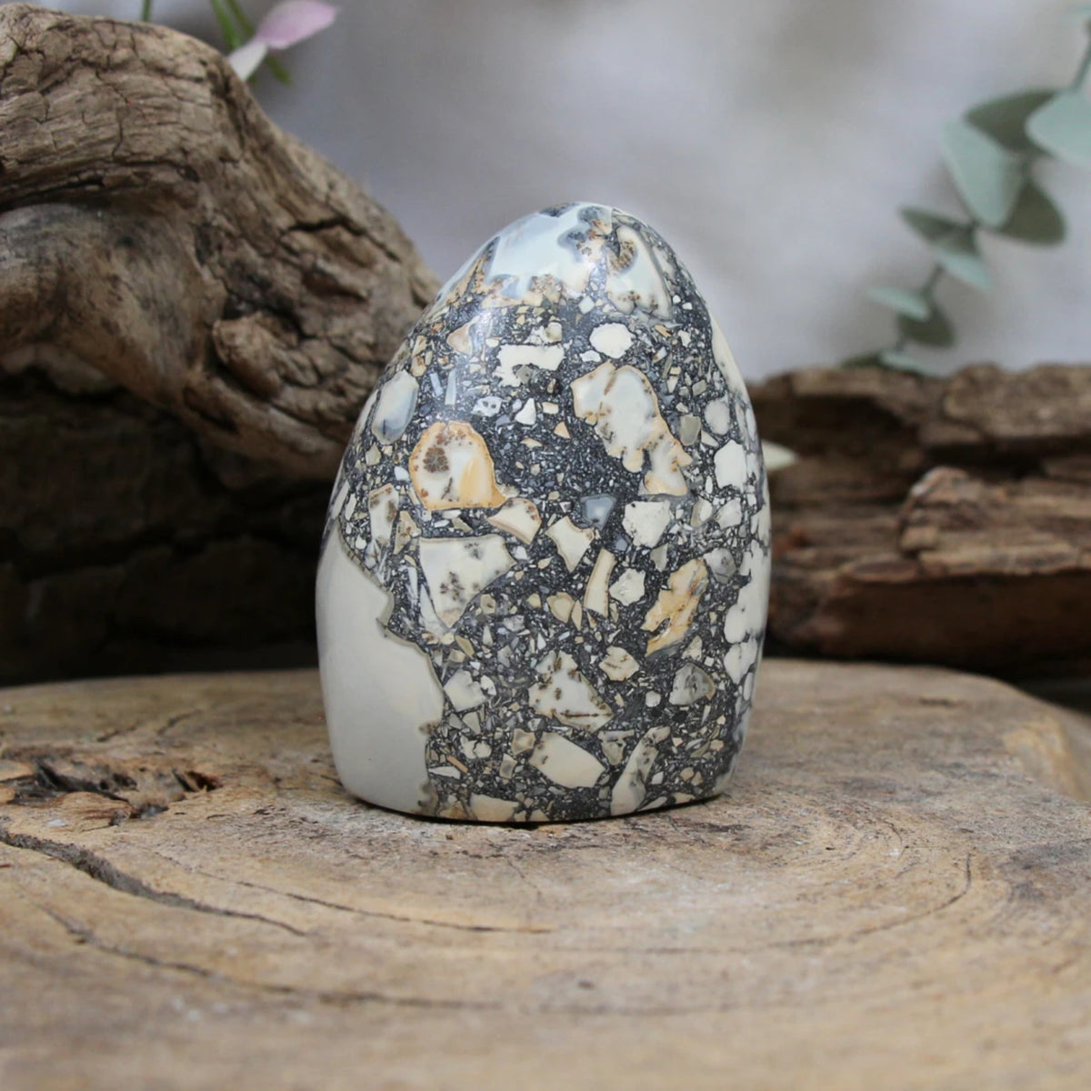 Maligano jaspis skulptur, 7 cm, 268 g, nr 31