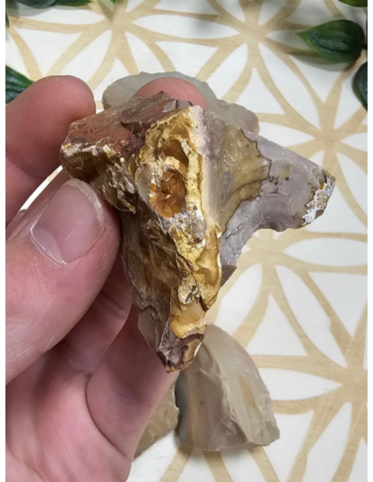 Polykrom jaspis råa stenar från Madagaskar, 250 g