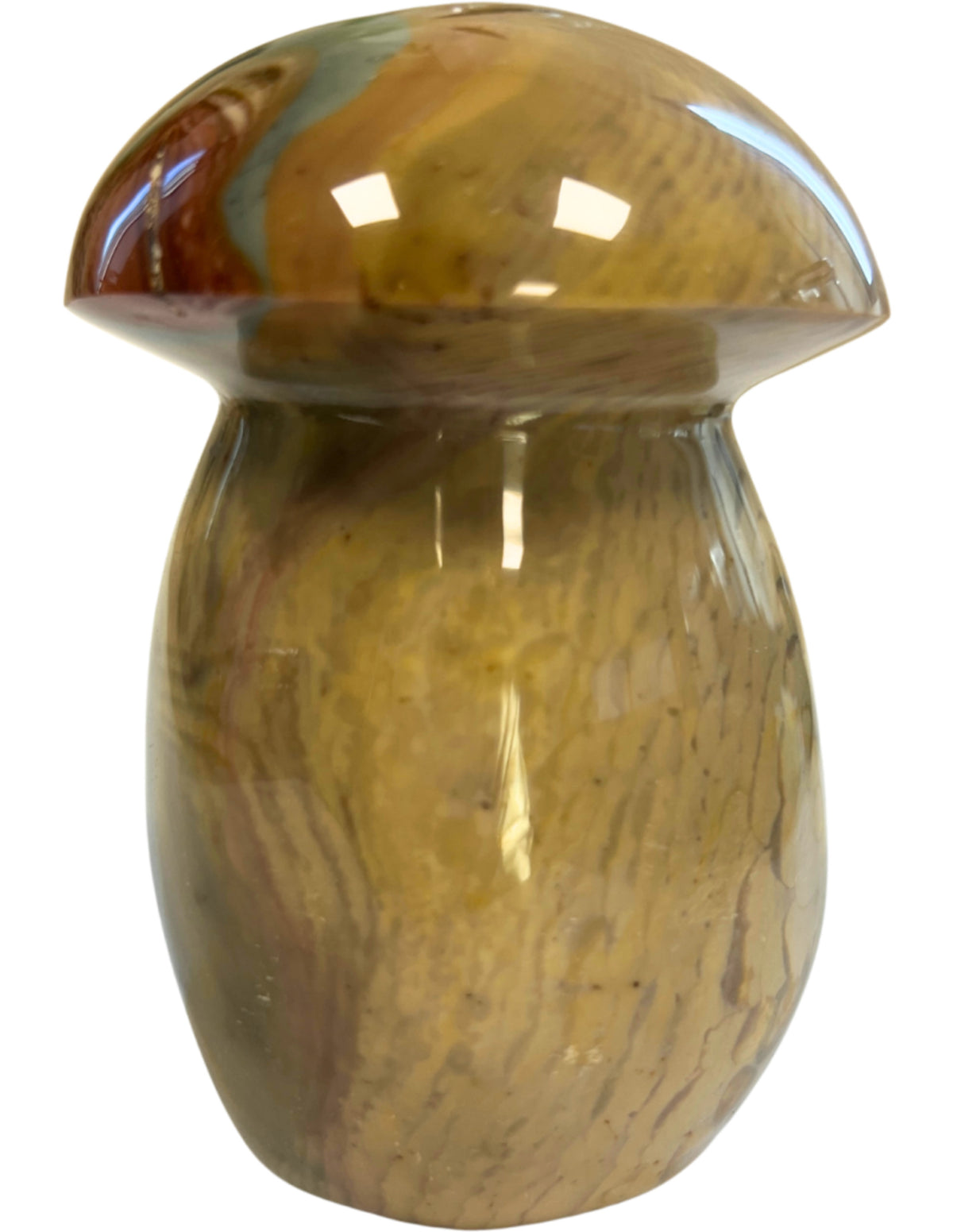 Polykrom jaspis svamp, 9 cm, nr 03