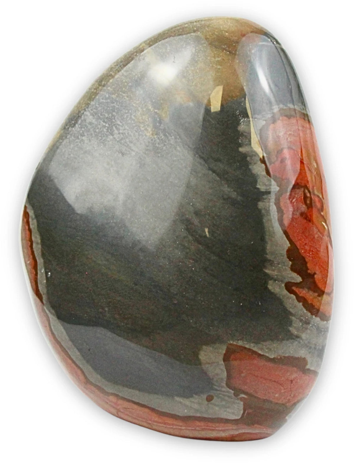 Polykrom jaspis skulptur, 15 cm, nr 20