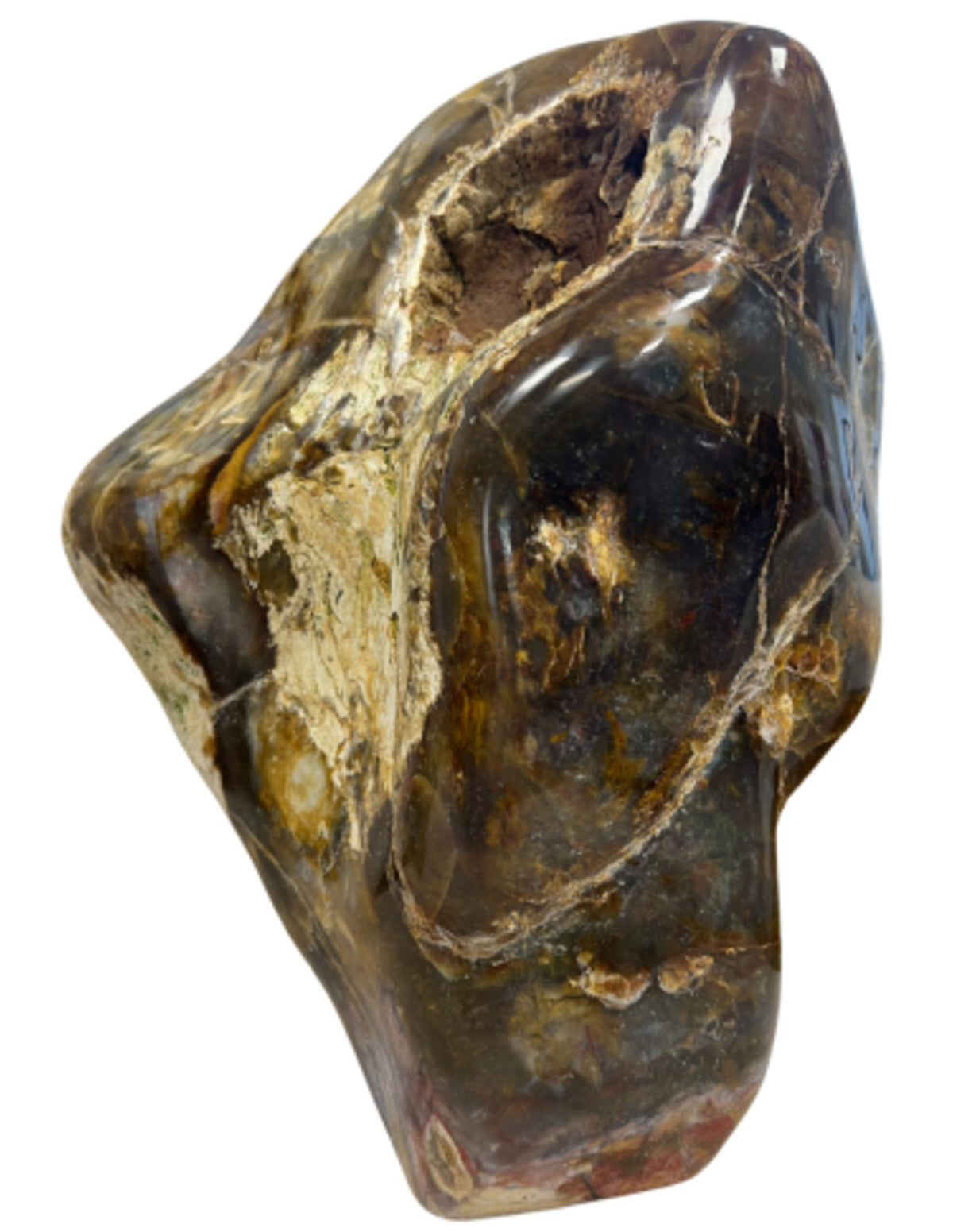 Regnskogsjaspis skulptur, 28 x 20 cm, 7,7 kg, nr 03