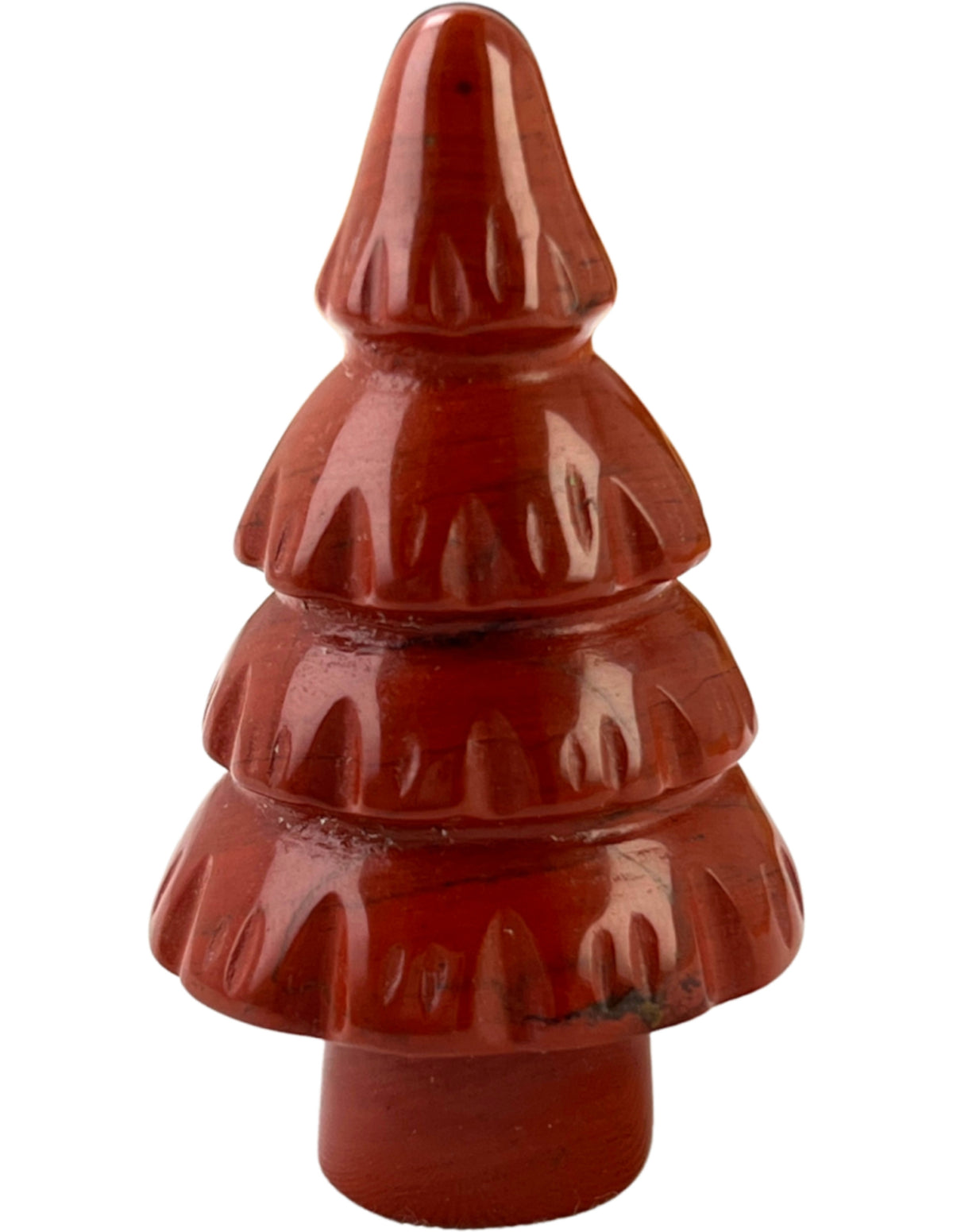 Röd jaspis julgran, 5 cm, 3 g