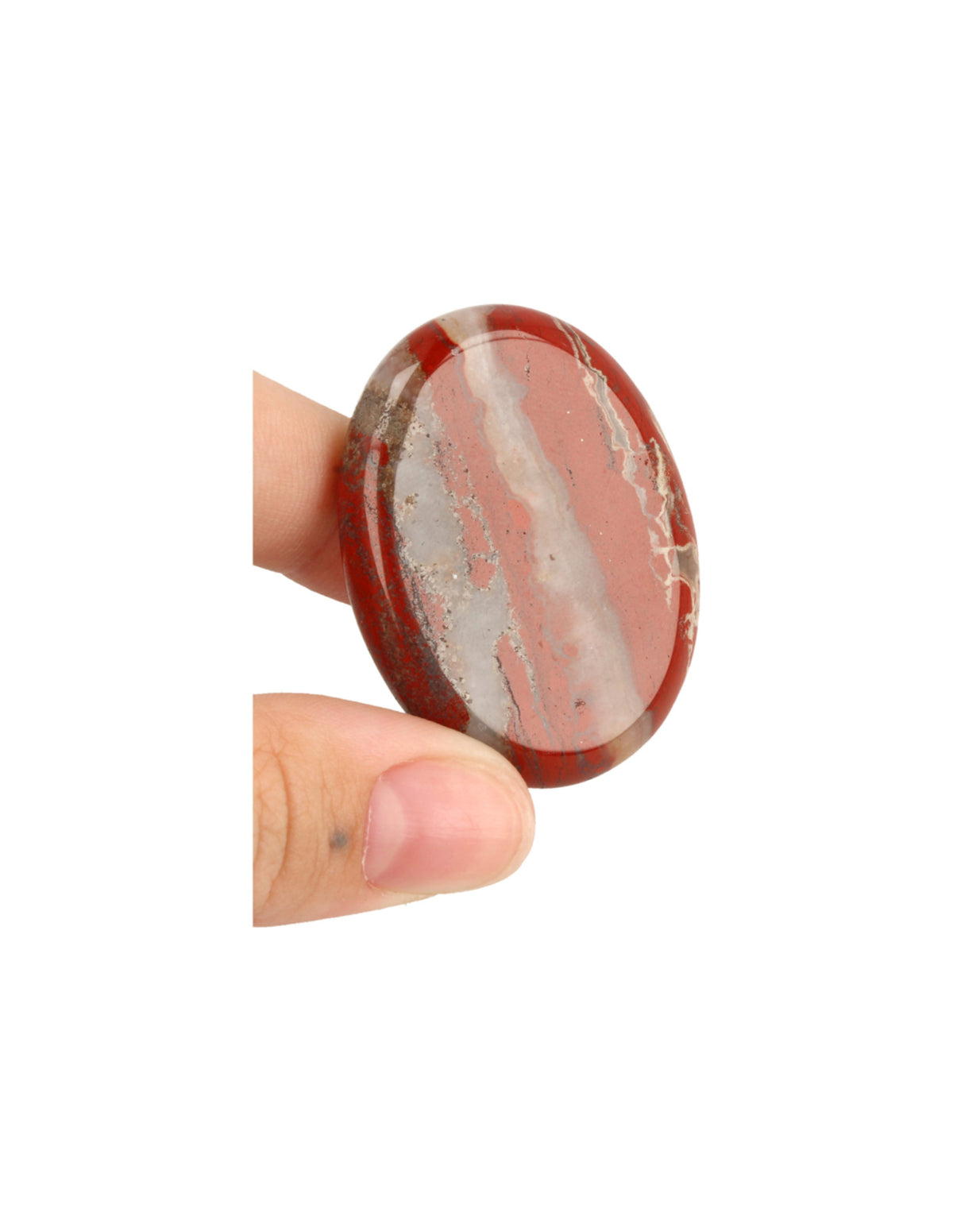 Röd jaspis ficksten, 4 till 6 cm, Indonesien