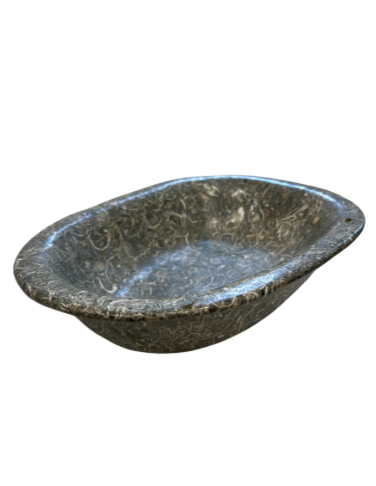 Ormjaspis skål, handslipad, 29 cm, 2,7 kg