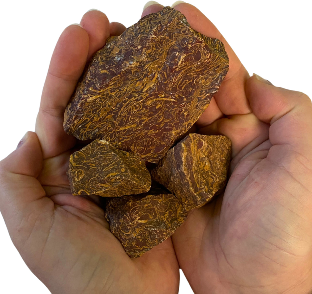 Slangjaspis råa stenar, grön och brun, 1 kg