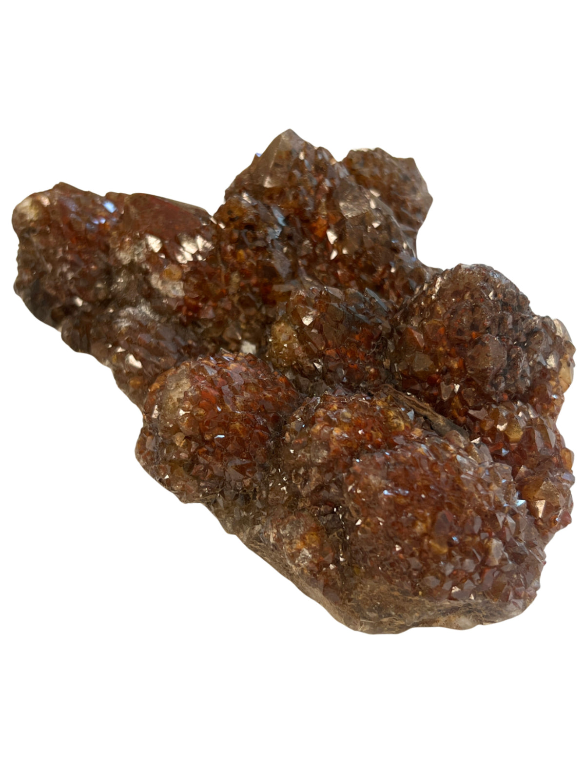 Kvarts kluster, gulbrun, rå, 16 x 12 x 5,5 cm, nr 2