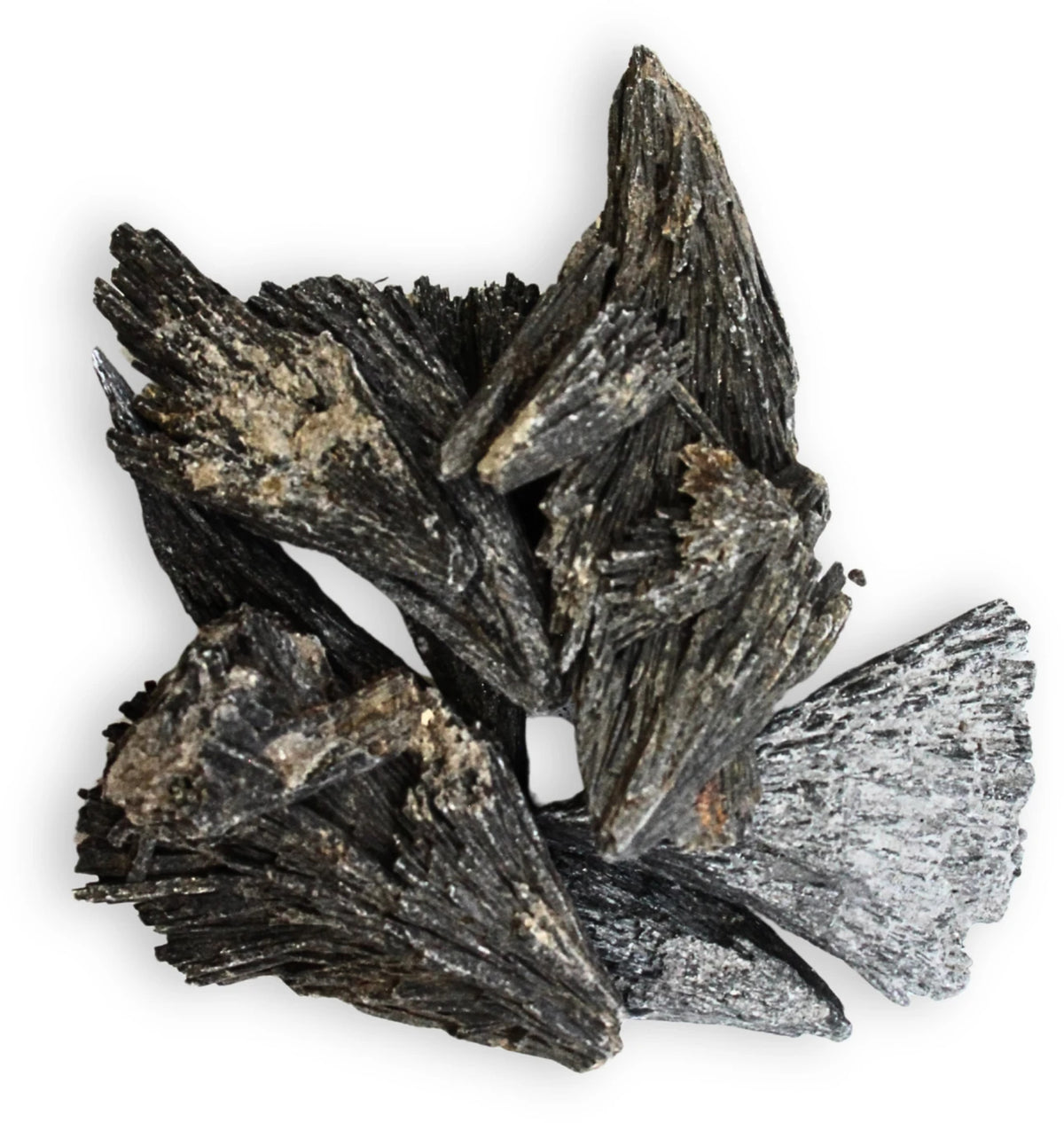 Svart kyanit råa stenar från Brasilien, 250 g