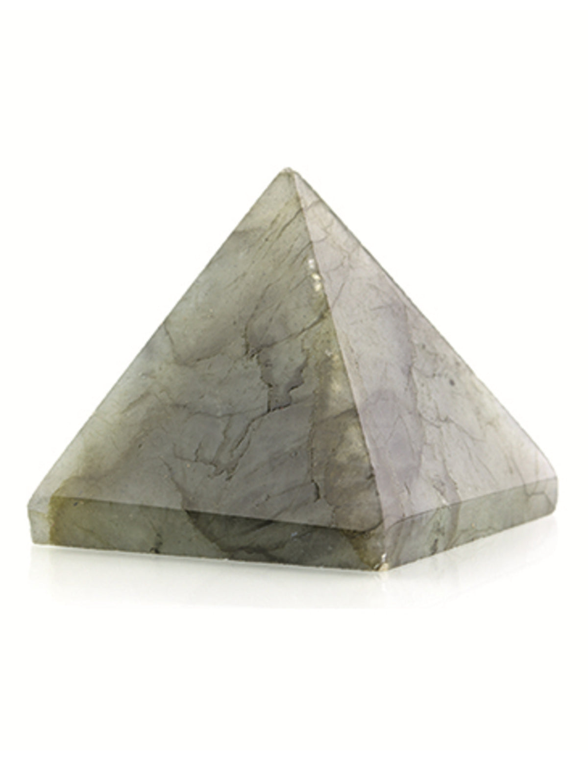 Labradorit pyramid, polerad, 3,5 cm
