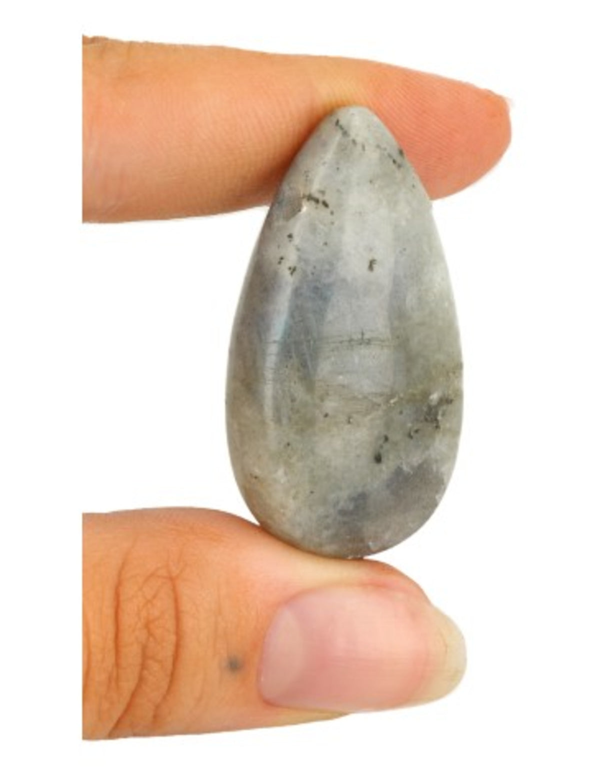 Labradorit hänge, droppform, 4 cm