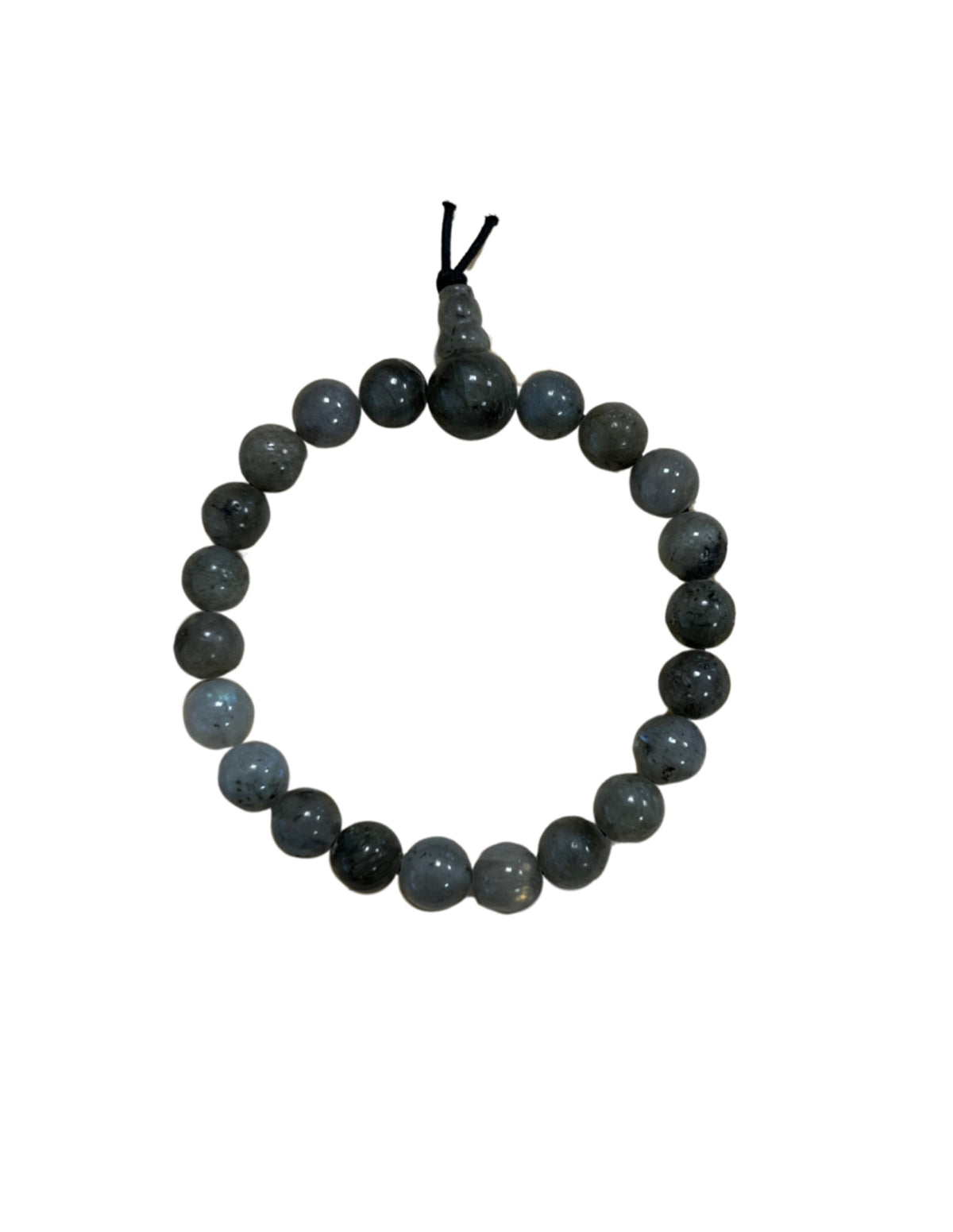 Labradorit armband med 8 mm pärlor, elastiskt, 18 cm