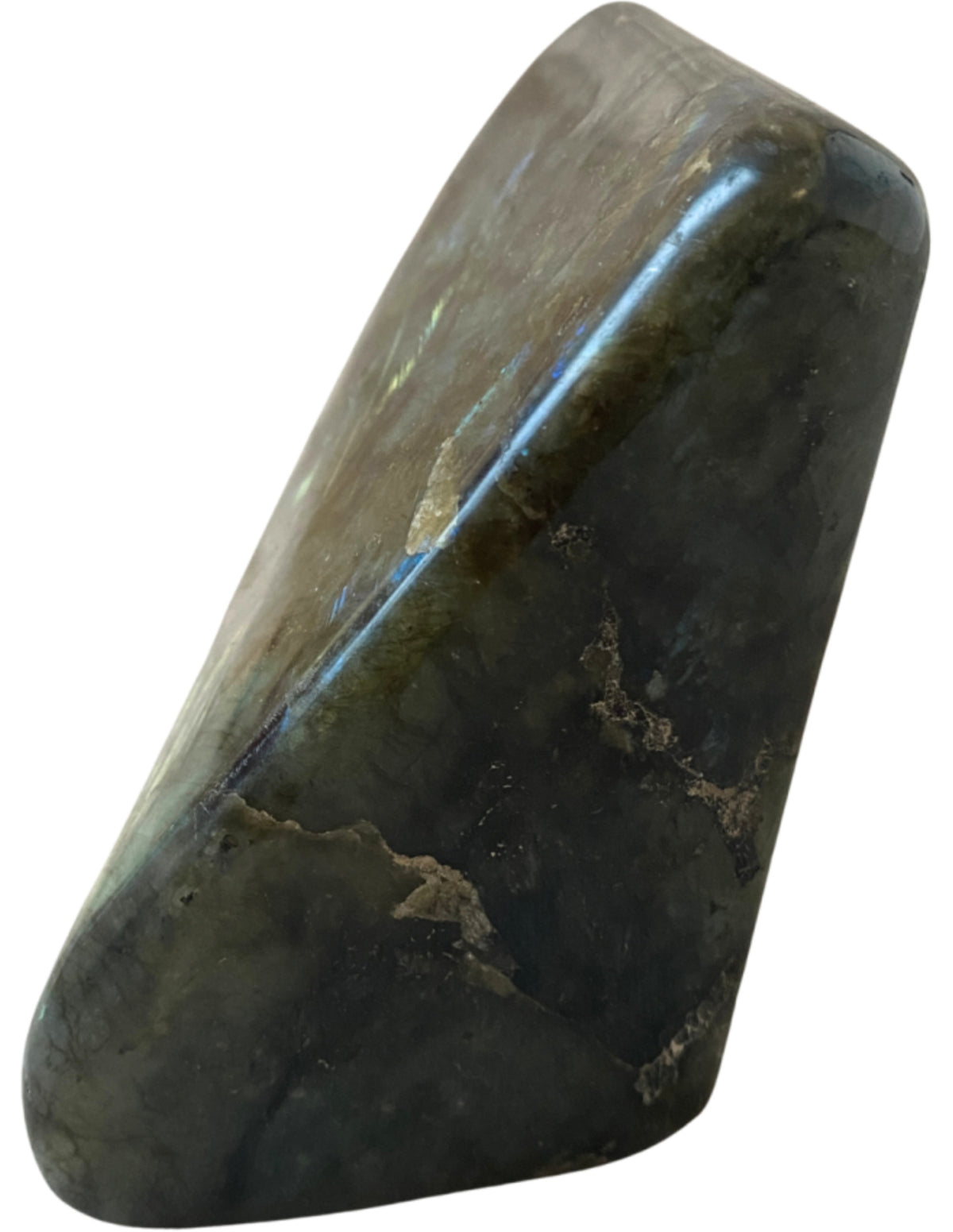 Labradorit skulptur, 13 cm, 1,788 kg, nr 43