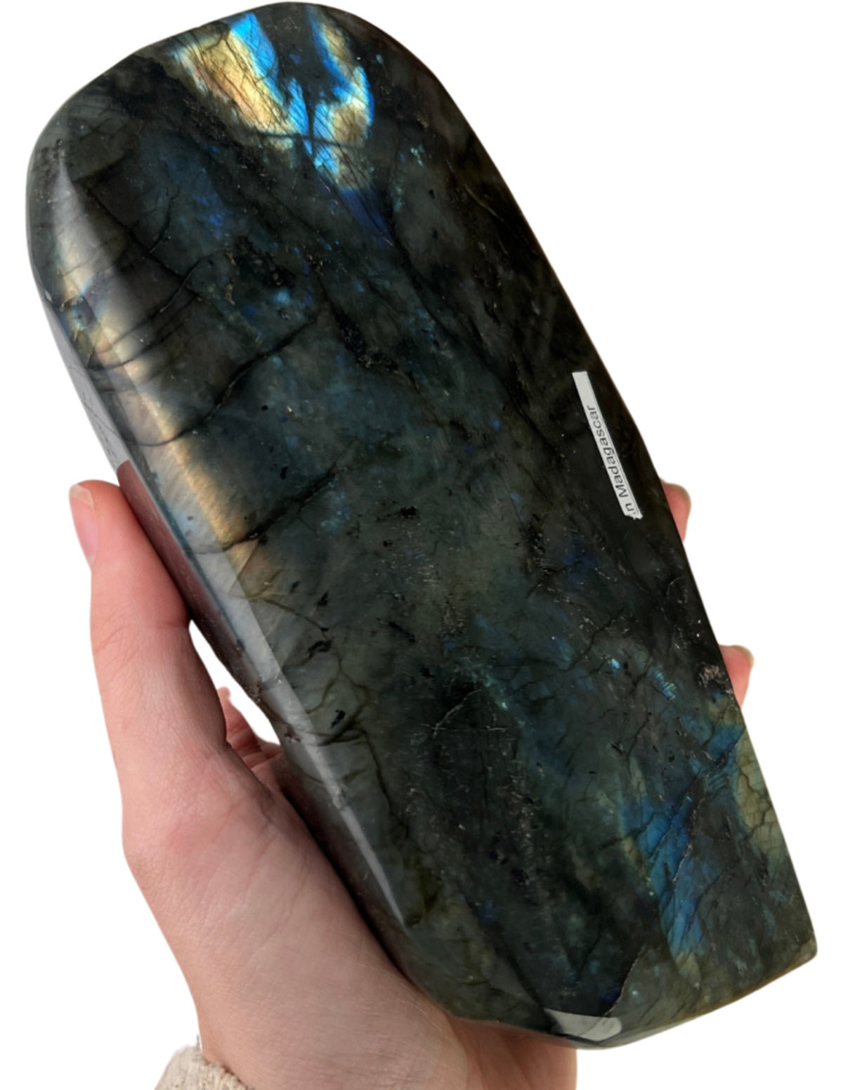Labradorit skulptur, 18,5 cm, 1,69 kg, nr 44