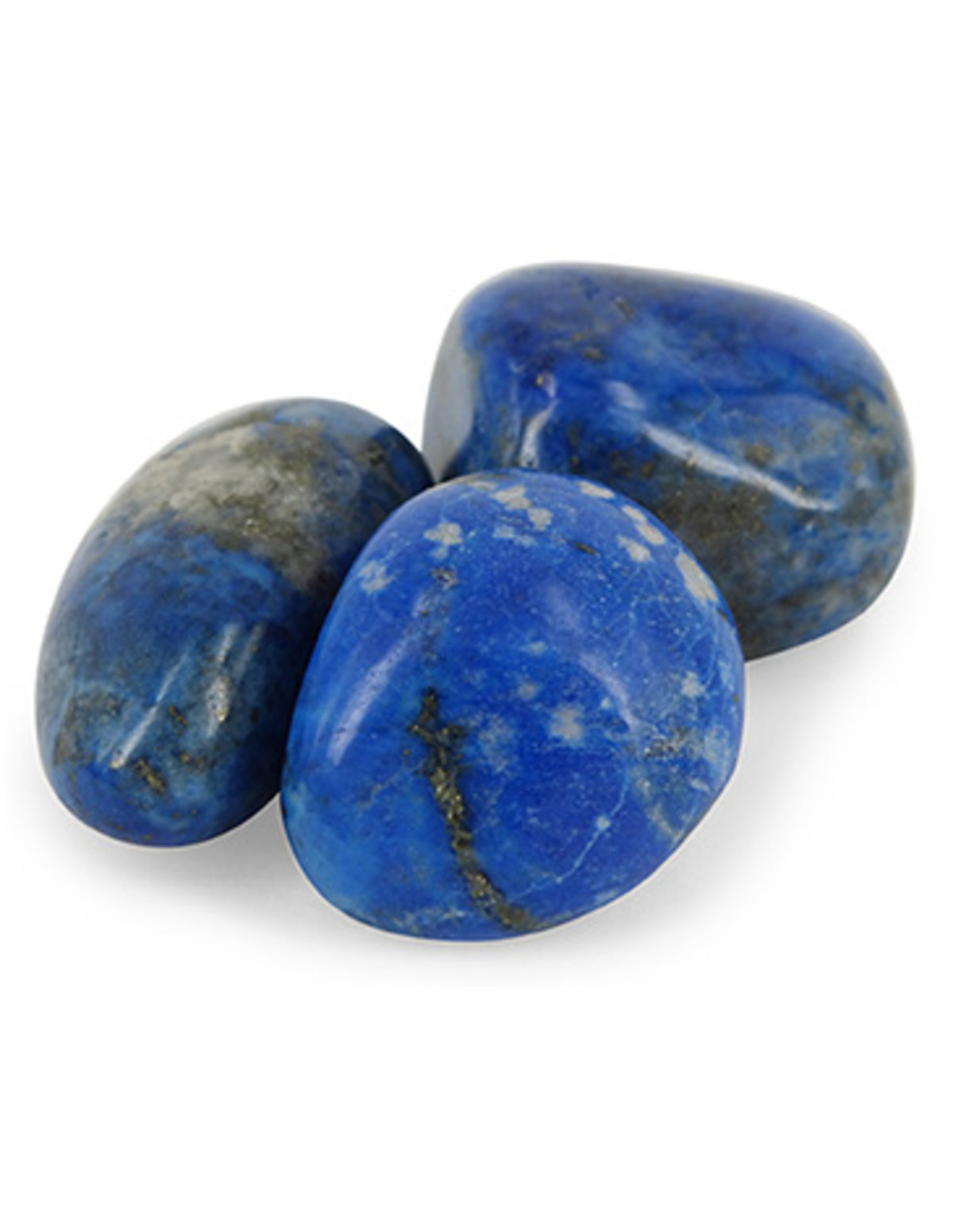 Lapis lazuli trumlade stenar, B-kvalitet, 100 g, 1 till 2 cm