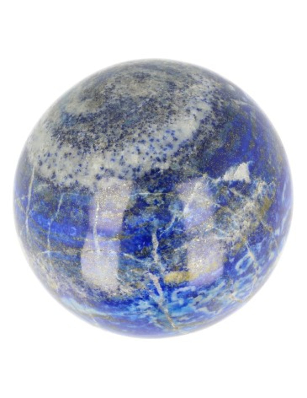Lapis lazuli kula, polerad, från Afghanistan, 8,5 cm