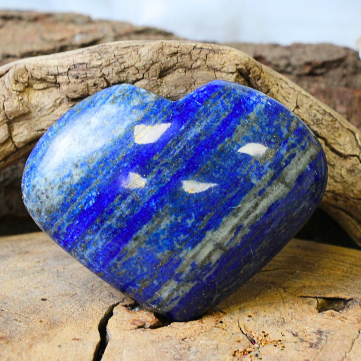 Lapis lazuli hjärta, 10 cm, nr 29