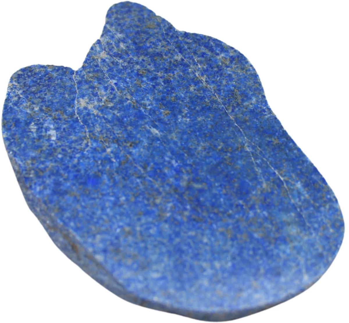 Lapis lazuli halvpolerad skiva, 13 x 9 cm, nr 11 (390 g)