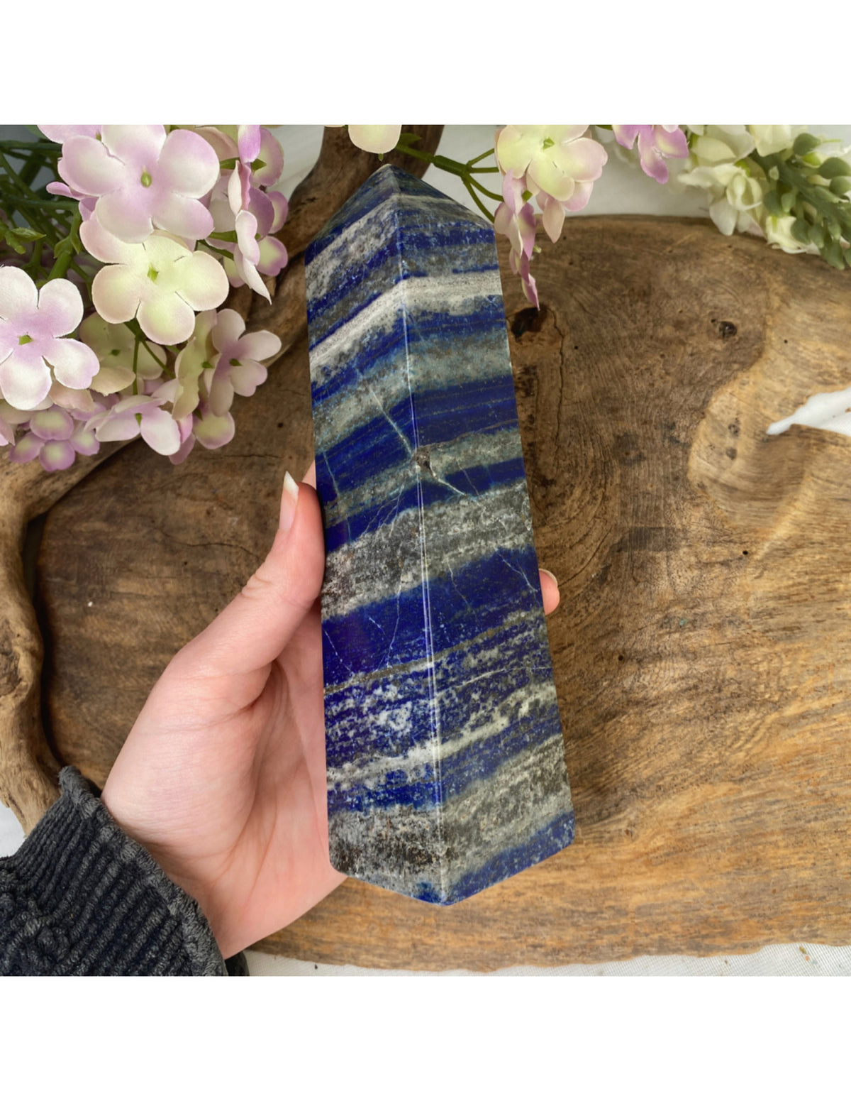 Lapis lazuli obelisk, 18 cm, 815 g, nr 02