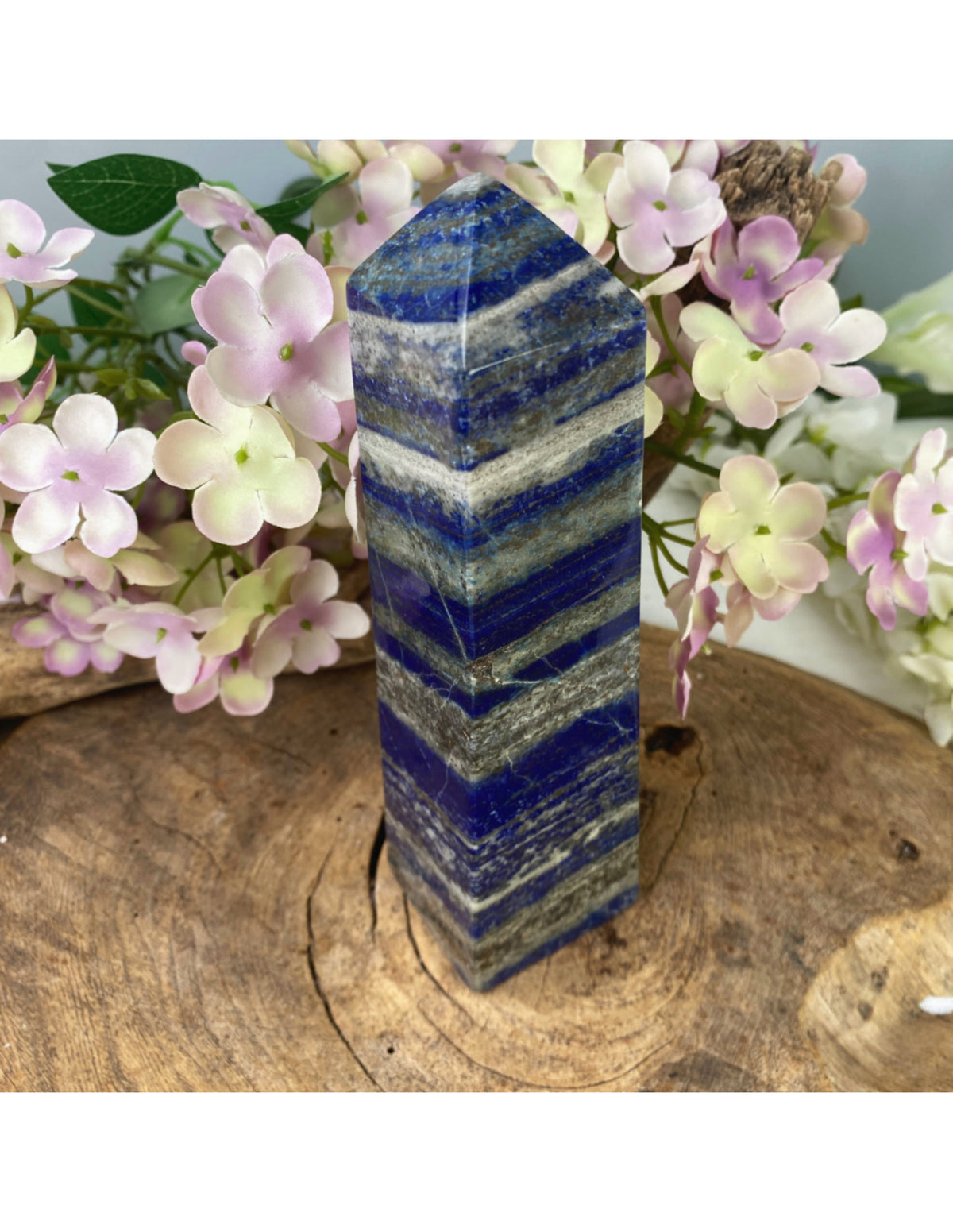 Lapis lazuli obelisk, 18 cm, 815 g, nr 02