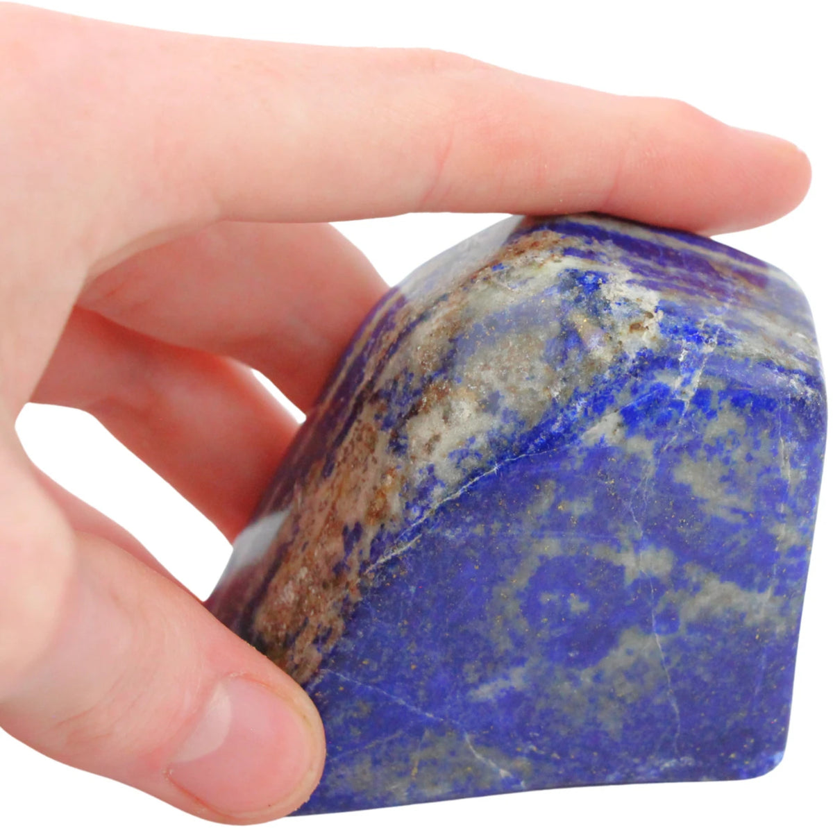 Lapis lazuli skulptur, polerad, 6,2 x 3,2 x 7,1 cm, nr 30
