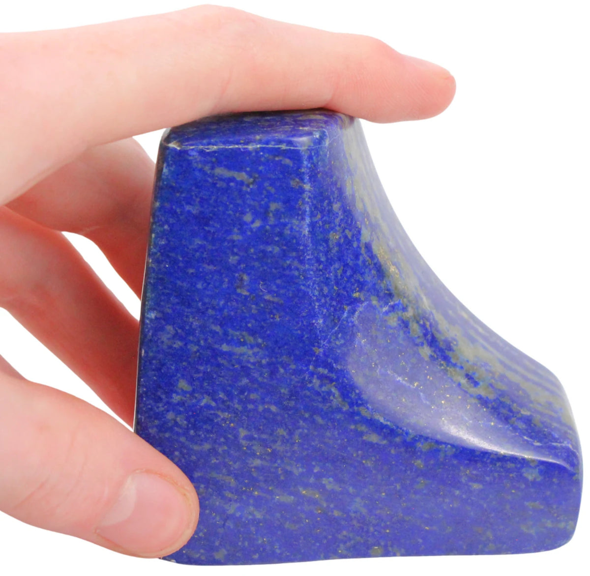 Lapis lazuli skulptur, polerad, 7,7 x 3,1 x 8 cm, nr 31