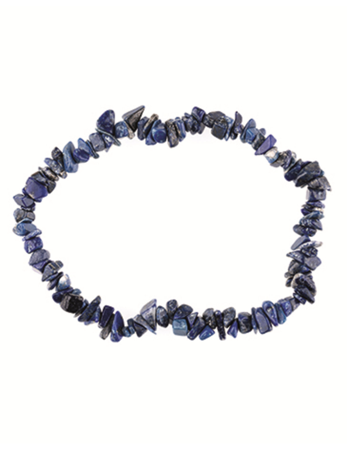 Lapis lazuli armband med splitstenar, 5 till 10 mm