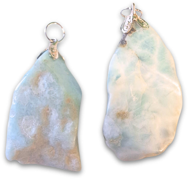 Larimar hänge, stort, 3 till 4 cm