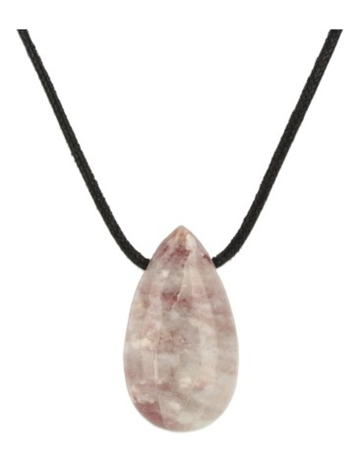 Lepidolit hänge, droppform, 4 cm, 18 g