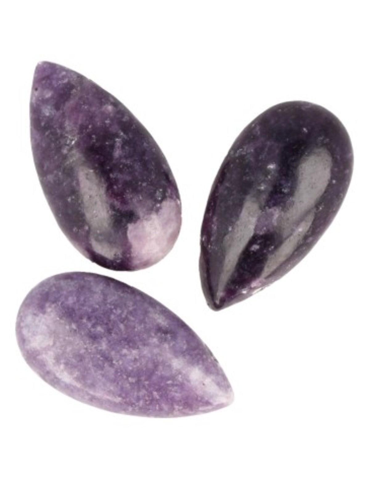 Lepidolit hänge, droppform, 4 cm, 18 g