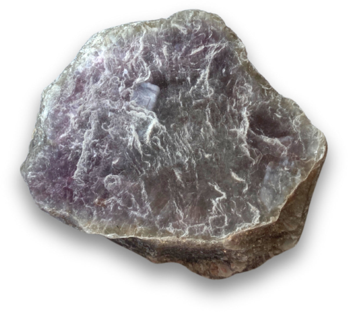Lepidolit glimmerskiva, rå, 7,3 cm, nr 04 (200 g)