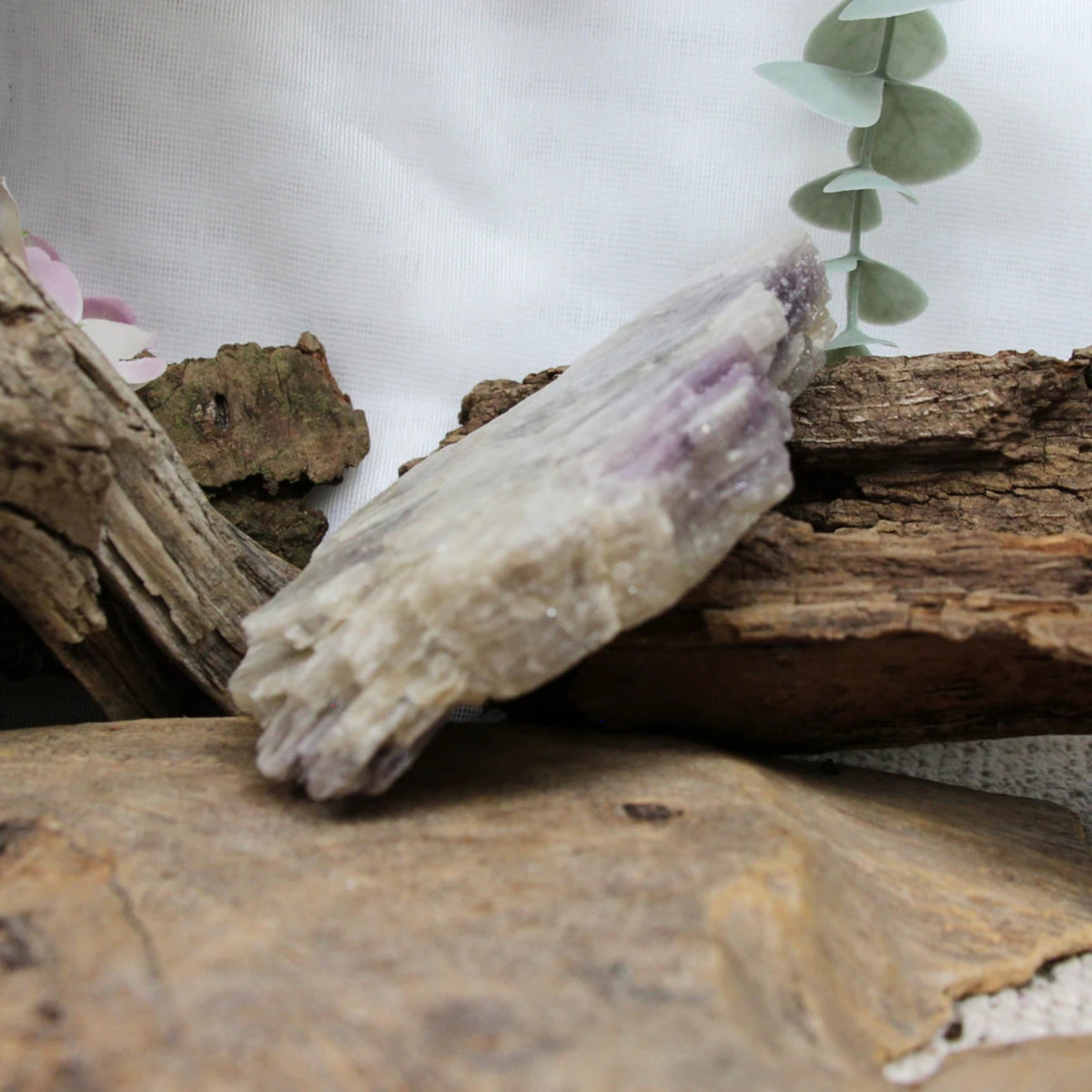 Lepidolit glimmerskiva, rå, 10 cm, nr 06