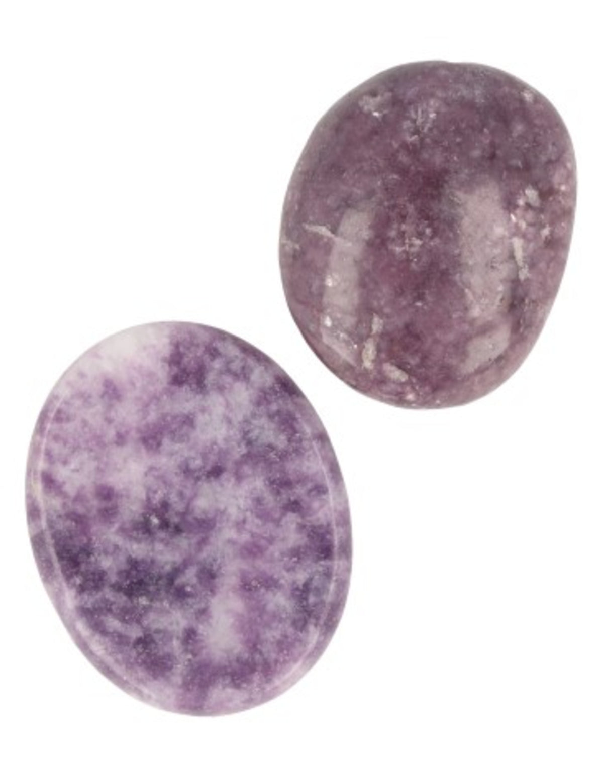 Lepidolit ficksten, lila, 2,5 till 4 cm