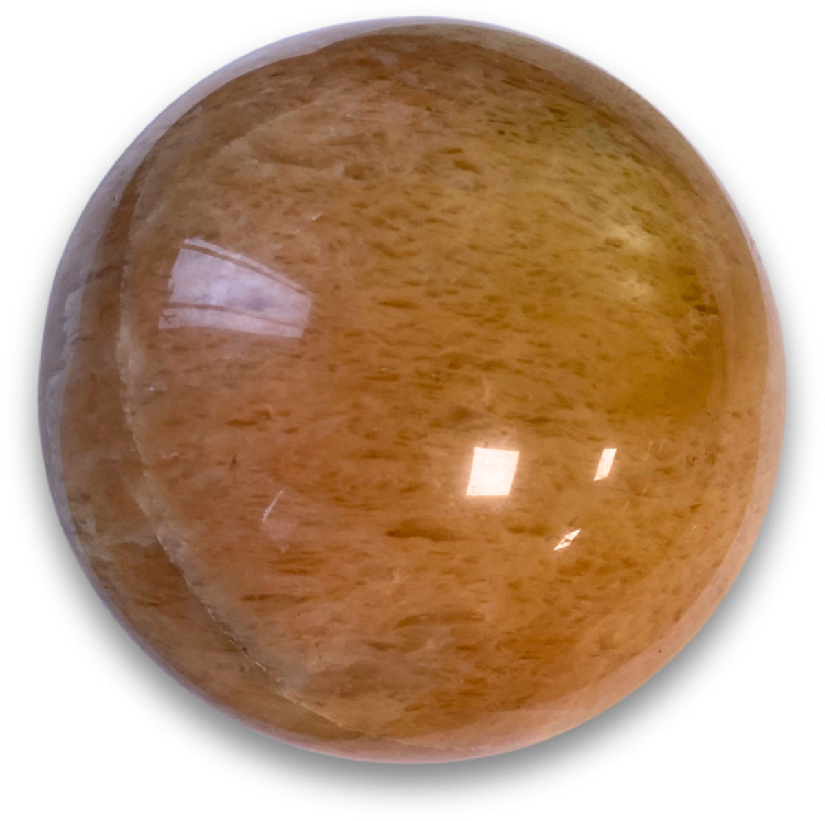 Månsten kula, orange, 11 cm
