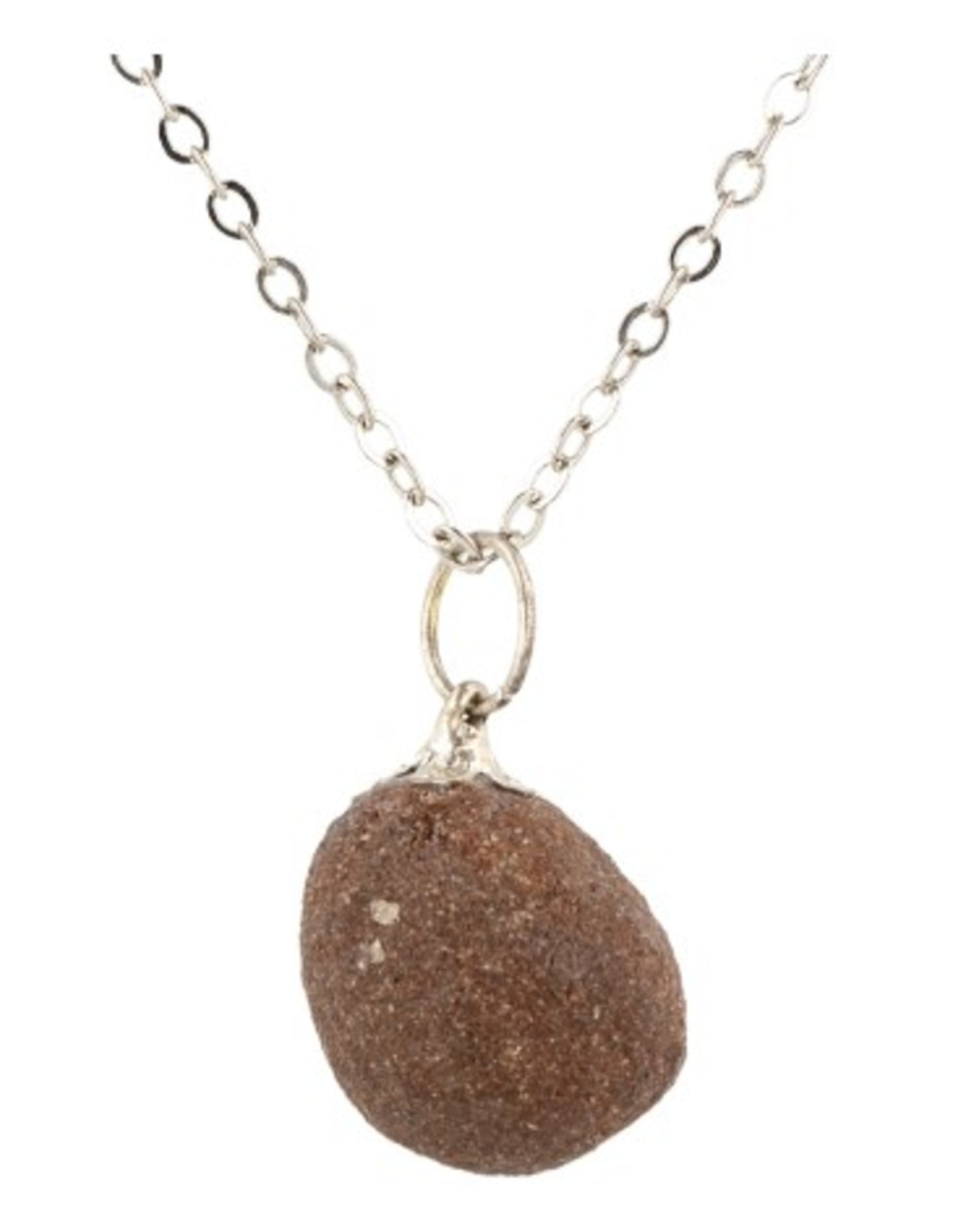 Moqui marble hänge, brun med ränder