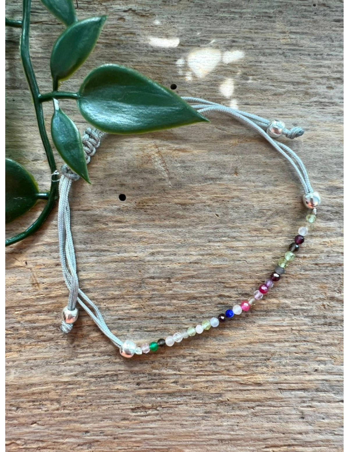 Turmalin armband med rosenkvarts och bergkristall, 5,5 cm